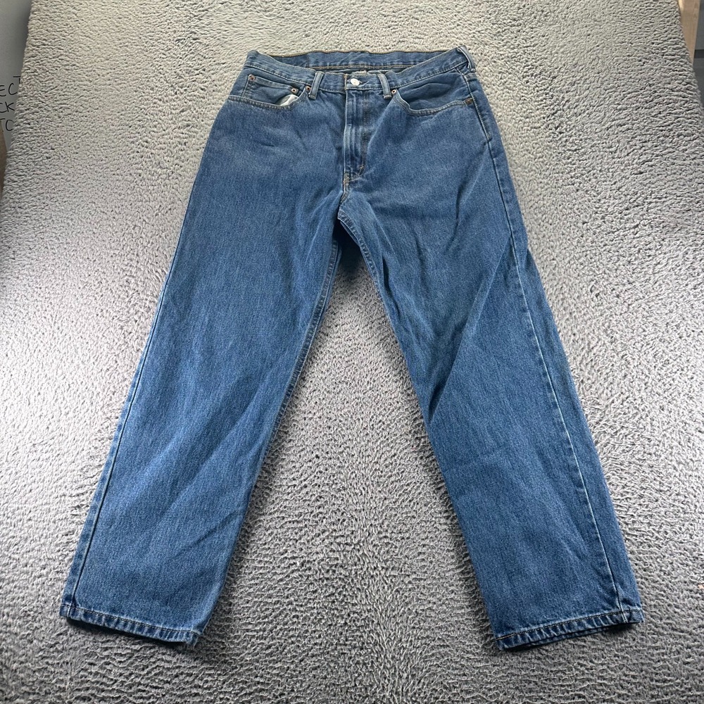 VTG Levis 550 Jeans Mens 34x30 Blue Cotton Denim Straight Relaxed Baggy Workwear